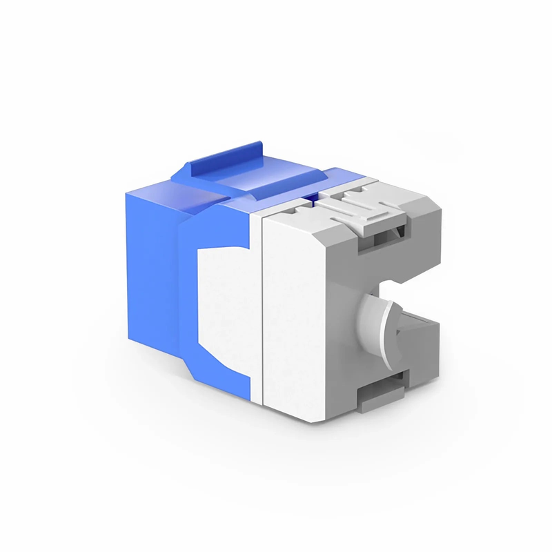 SFPS Cat6 RJ45 (8P8C) Unshielded Punch Down Keystone Jack Module, Blue (10 pcs/Pack) SFPS