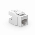 SFPS Cat6 RJ45 (8P8C) Unshielded Punch Down Keystone Jack Module, White (10 pcs/Pack) SFPS
