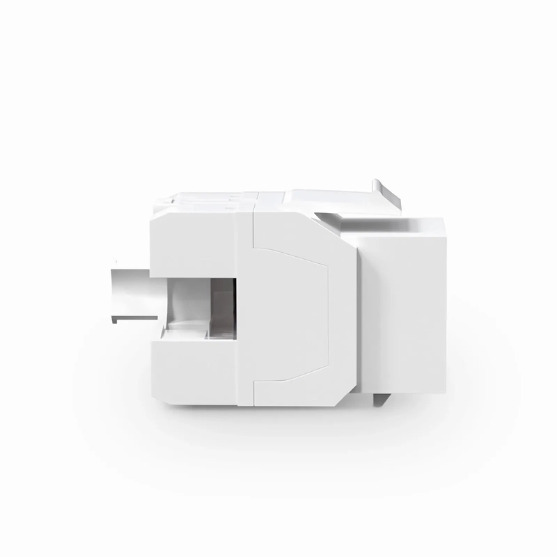 SFPS Cat6 RJ45 (8P8C) Unshielded Punch Down Keystone Jack Module, White (10 pcs/Pack) SFPS