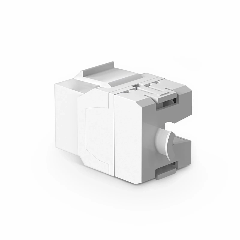 SFPS Cat6 RJ45 (8P8C) Unshielded Punch Down Keystone Jack Module, White (10 pcs/Pack) SFPS