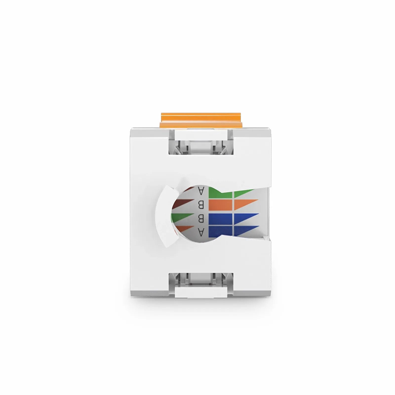 SFPS Cat6 RJ45 (8P8C) Unshielded Punch Down Keystone Jack Module, Orange (10 pcs/Pack) SFPS