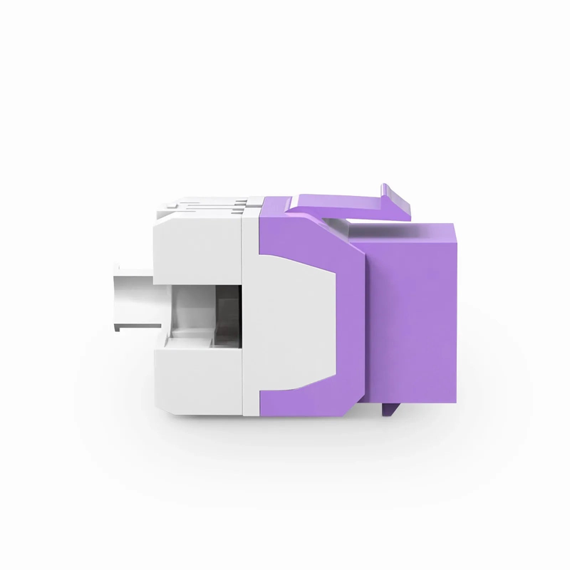 SFPS Cat6 RJ45 (8P8C) Unshielded Punch Down Keystone Jack Module, Purple (10 pcs/Pack) SFPS