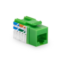 SFPS Cat6 RJ45 (8P8C) Unshielded Punch Down Keystone Jack Module, Green, 12Pcs/Pack SFPS