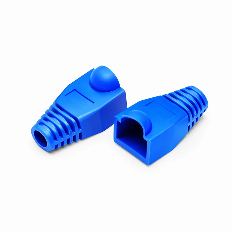 SFPS Cat6 RJ45 Strain Relief Boots, 6.0mm OD for Cat6 UTP 23~24AWG Ethernet Cables, Blue, 50PCS/Pack SFPS