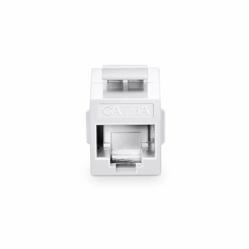 SFPS Cat5e Keystone RJ45 Coupler, Unshielded, Female to Female Insert Inline Coupler - White (12pcs/Pack) SFPS