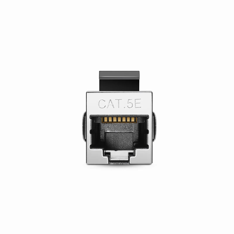 SFPS Cat5e Keystone RJ45 Coupler, Shielded, Female to Female Insert Inline Coupler SFPS