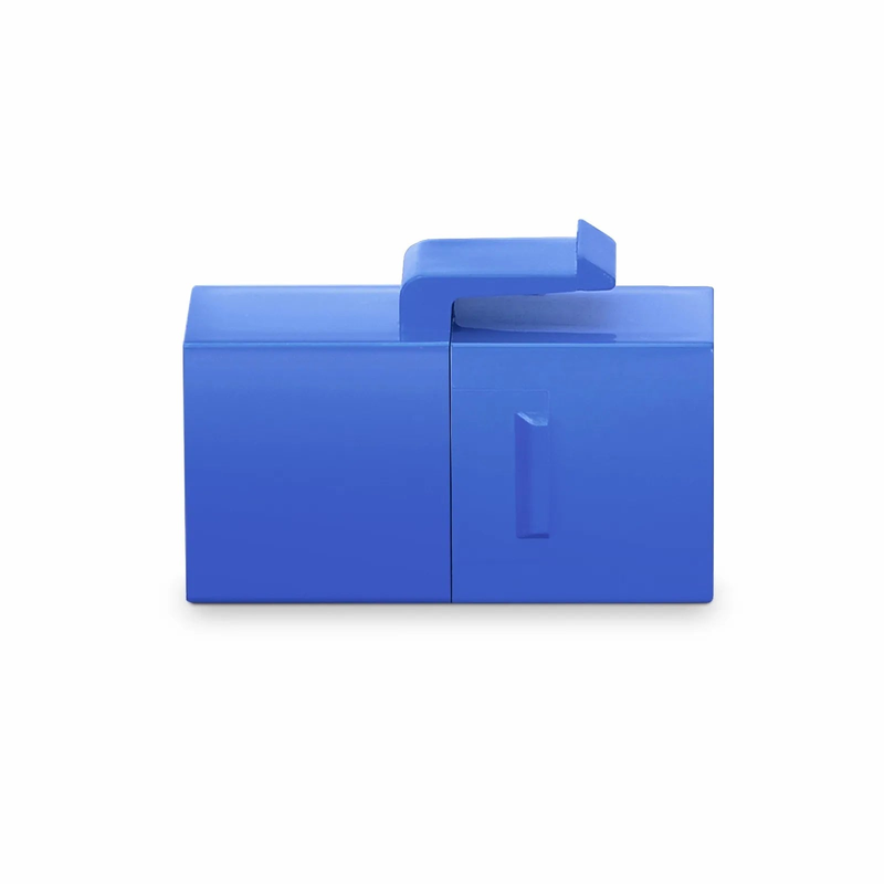 SFPS Cat6a Keystone RJ45 Coupler, Unshielded, Female to Female Insert Inline Coupler - Blue (12pcs/Pack) SFPS