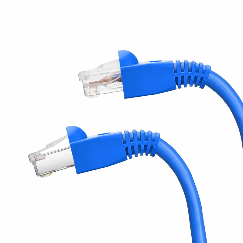 SFPS Cat5e/Cat6 RJ45 Strain Relief Boots, 5.5mm OD for Cat5e UTP 24AWG, Cat5e & Cat6 F/UTP 26AWG Ethernet Network Cable, Blue, 50PCS/Pack SFPS