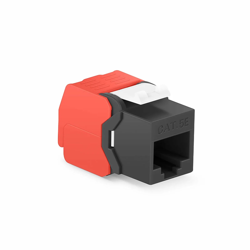 SFPS Cat5e RJ45 (8P8C) Unshielded Toolless Keystone Jack Module, Black (10 pcs/Pack) SFPS