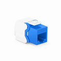 SFPS Cat6 RJ45 (8P8C) Unshielded Toolless Keystone Jack Module, Blue (10 pcs/Pack) SFPS