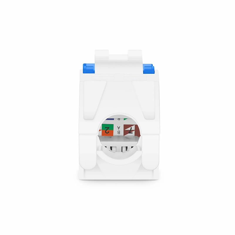 SFPS Cat6 RJ45 (8P8C) Unshielded Toolless Keystone Jack Module, Blue (10 pcs/Pack) SFPS