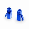 SFPS Cat6a RJ45 Strain Relief Boots, 7.5mm OD for Cat6a UTP 23AWG Ethernet Cables, Blue, 50PCS/Pack SFPS