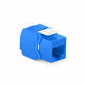 SFPS Cat6a RJ45 (8P8C) Unshielded Toolless Keystone Jack Module, Blue (10 pcs/Pack) SFPS