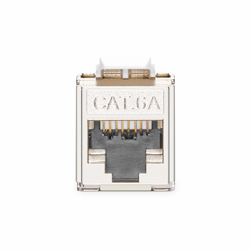 SFPS Mini Cat6a RJ45 (8P8C) Shielded Toolless Keystone Jack SFPS