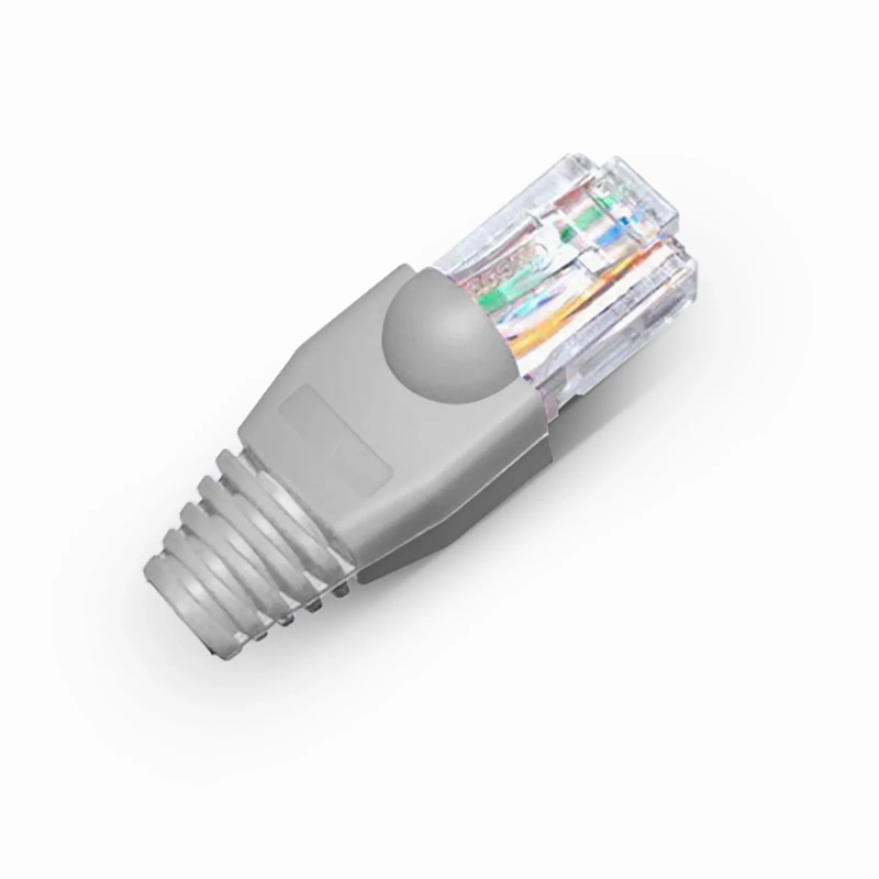 SFPS Cat6 RJ45 Strain Relief Boots, 6.0mm OD for Cat6 UTP 23~24AWG Ethernet Cables, Gray, 50PCS/Pack SFPS