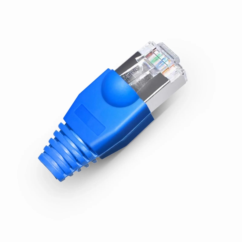 SFPS Cat5e RJ45 Strain Relief Boots, 6.5mm OD for Cat5e F/UTP 24AWG Ethernet Network Cable, Blue, 50PCS/Pack SFPS
