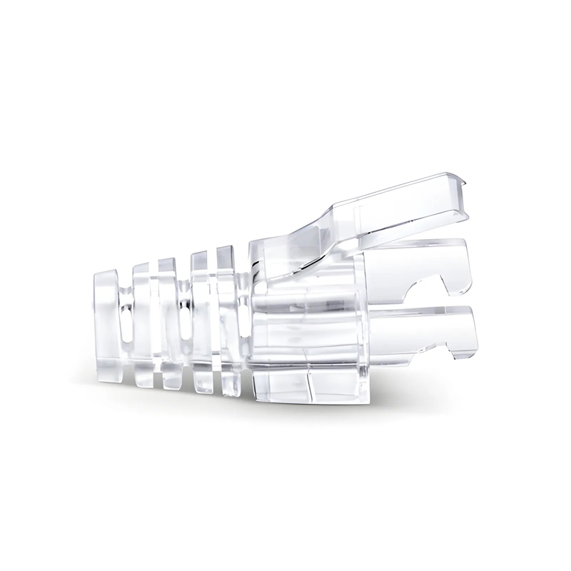 SFPS Cat5e RJ45 Strain Relief Boots, 5.8mm OD for Cat5e UTP 24AWG, F/UTP 26AWG Ethernet Network Cable, Transparent, 50PCS/Pack SFPS