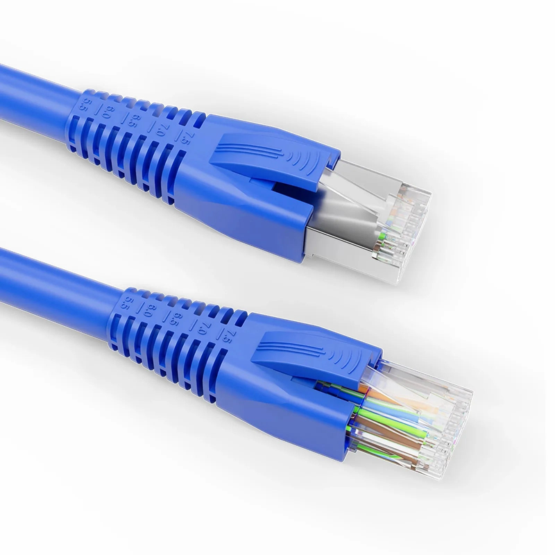 SFPS DIY RJ45 Strain Relief Boots, 5.5-7.5 mm OD for Cat5e/Cat6/Cat6a/Cat7/Cat8 Ethernet Cables, Blue, 50PCS/Pack SFPS
