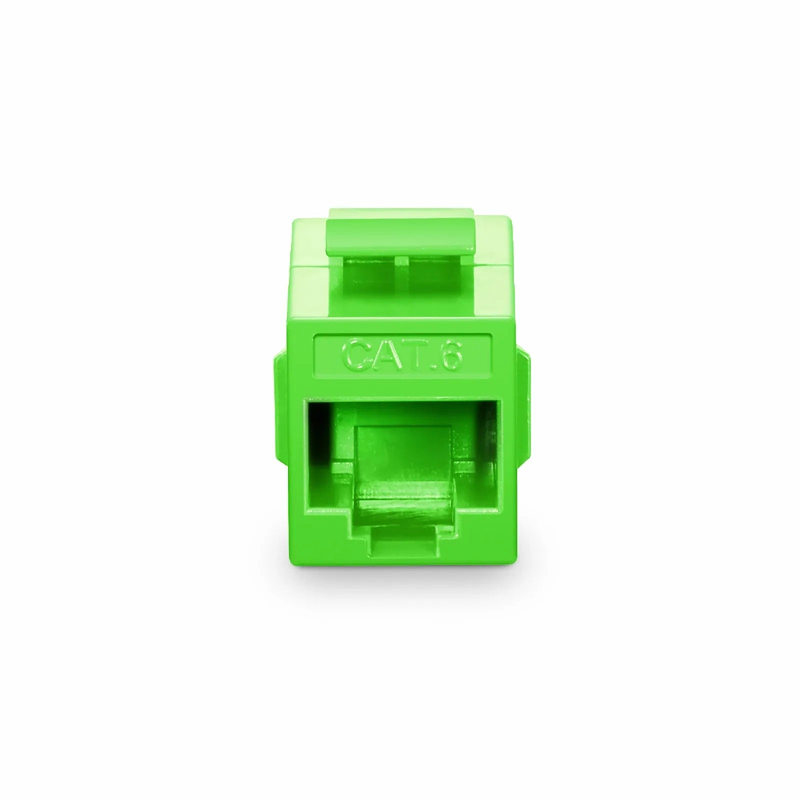 SFPS Cat6 Keystone RJ45 Coupler, Unshielded, Female to Female Insert Inline Coupler - Green (12pcs/pack) SFPS