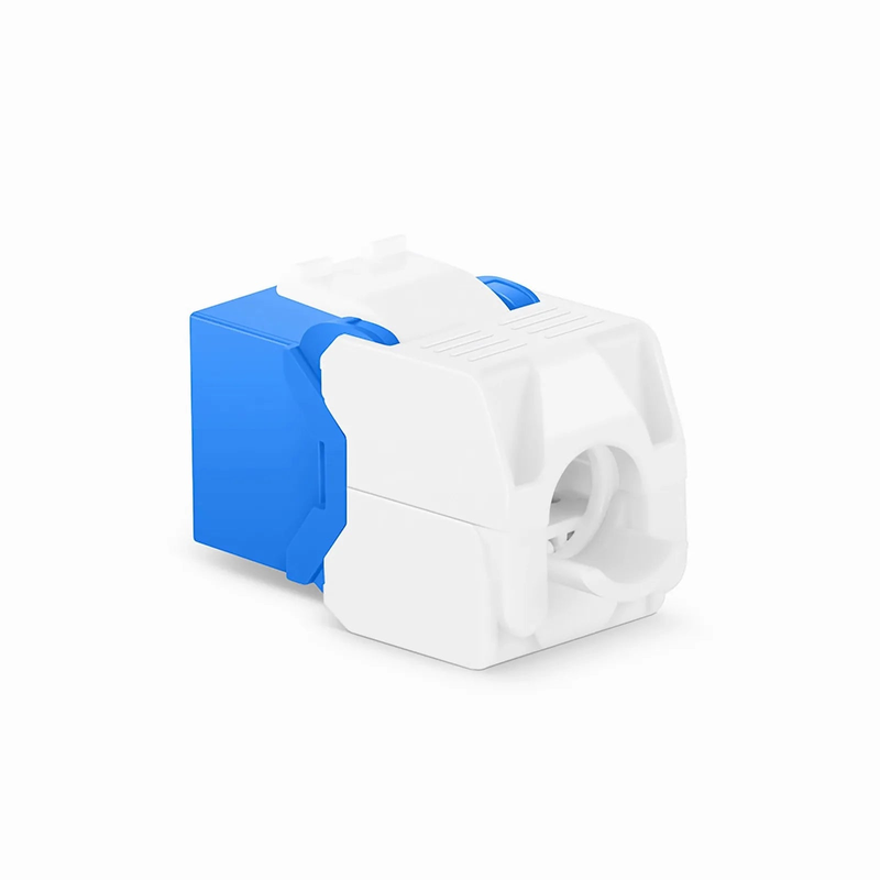 SFPS Cat6 RJ45 (8P8C) Unshielded Toolless Keystone Jack Module, Blue (10 pcs/Pack) SFPS