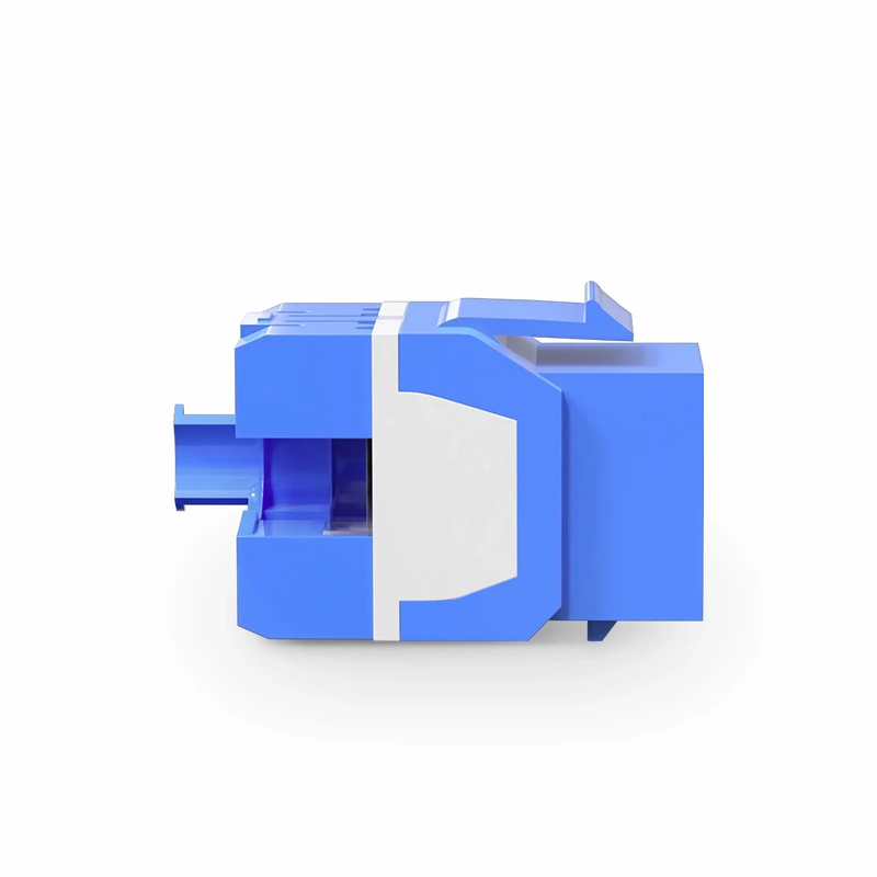 SFPS Cat6a RJ45 (8P8C) Unshielded Punch Down Keystone Jack Module, Blue (10 pcs/Pack) SFPS