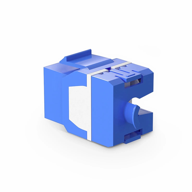 SFPS Cat6a RJ45 (8P8C) Unshielded Punch Down Keystone Jack Module, Blue (10 pcs/Pack) SFPS