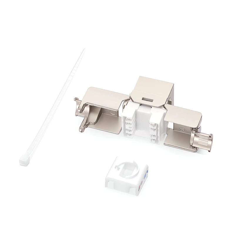 SFPS Mini Cat6a RJ45 (8P8C) Shielded Toolless Keystone Jack SFPS