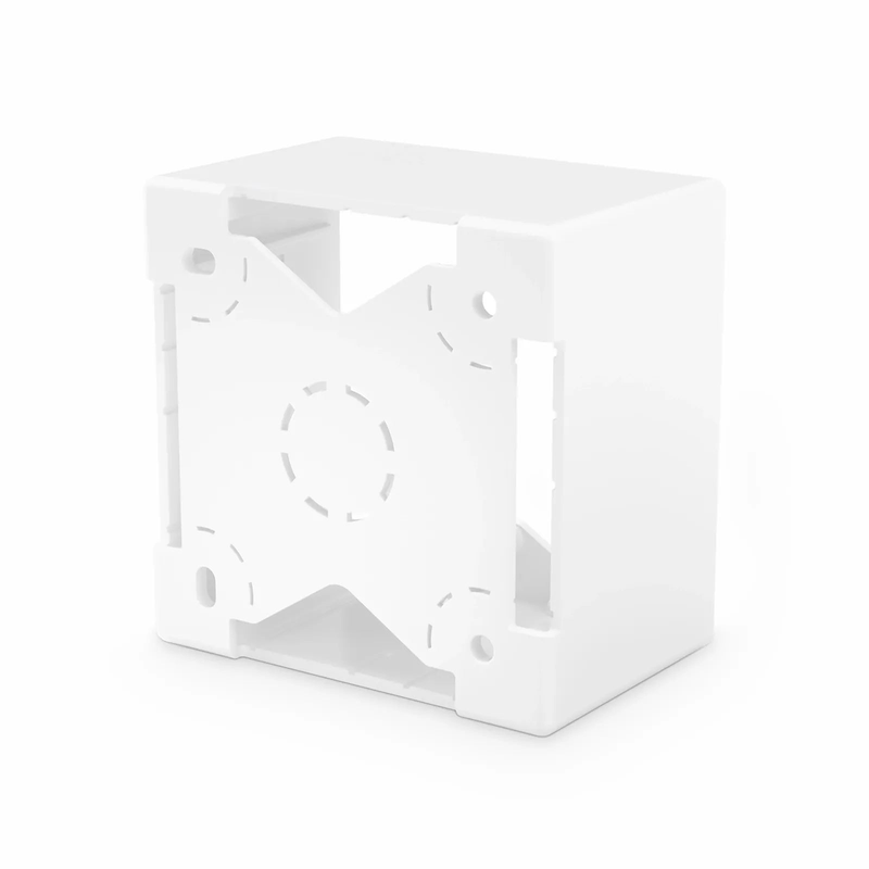 SFPS French-style Single Gang Back Box, White, 3.38" x 3.38" SFPS