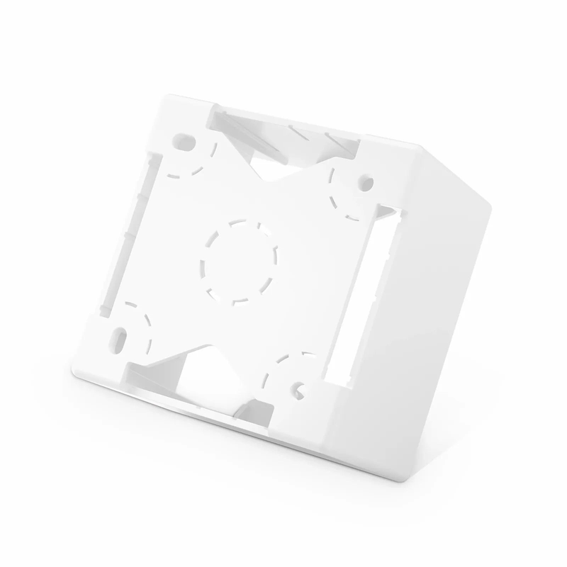 SFPS French-style Single Gang Back Box, White, 3.38" x 3.38" SFPS