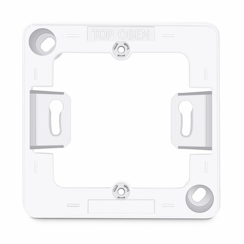 SFPS German-Style Single Gang Back Box, White, 3.35'' x 3.35'' SFPS