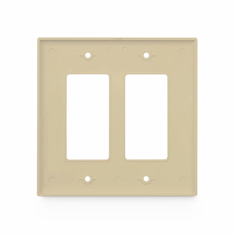 SFPS Dual Gang FFSystem Screwless Faceplate Frame, White, 4.87"x4.94" SFPS