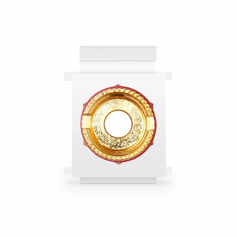 SFPS Binding Post SyncEase Coupler, Red Stripe, White Housing SFPS