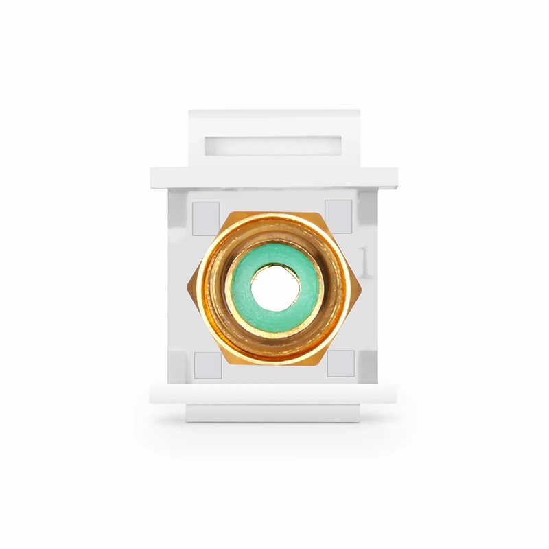 SFPS RCA Feedthrough SyncEase Connector, Gold-Plated, White Housing SFPS