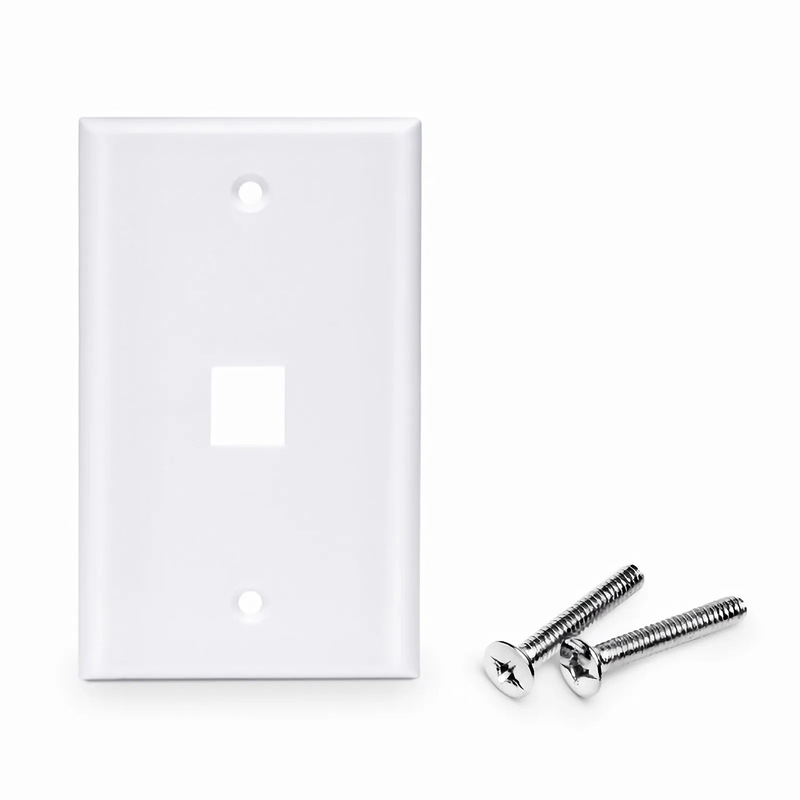 SFPS One Port Keystone Single Gang Wall Plate SFPS