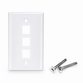 SFPS Three Ports Keystone Single Gang Wall Plate SFPS