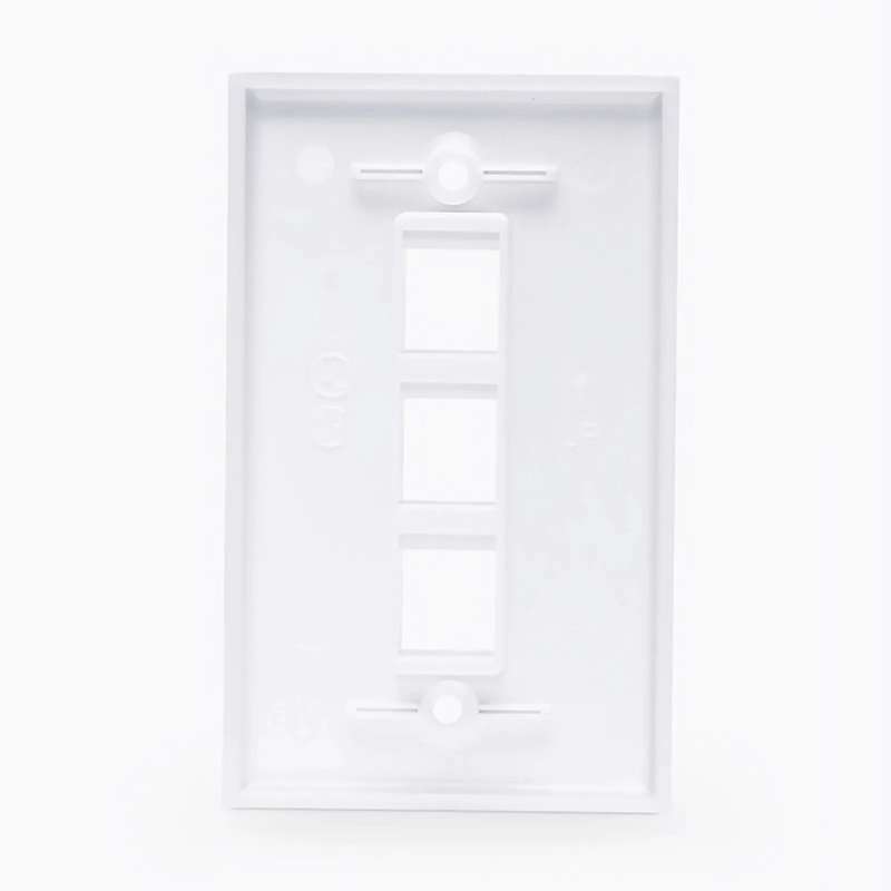SFPS Three Ports Keystone Single Gang Wall Plate SFPS