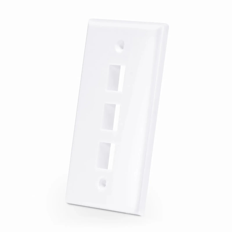 SFPS Three Ports Keystone Single Gang Wall Plate SFPS