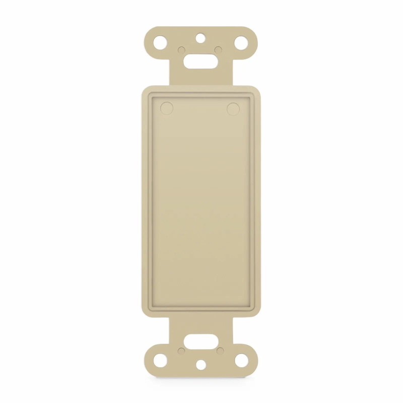 SFPS FFSystem Faceplate Frame Keystone Blank Insert, Ivory, 4.09'' x 1.4'' SFPS