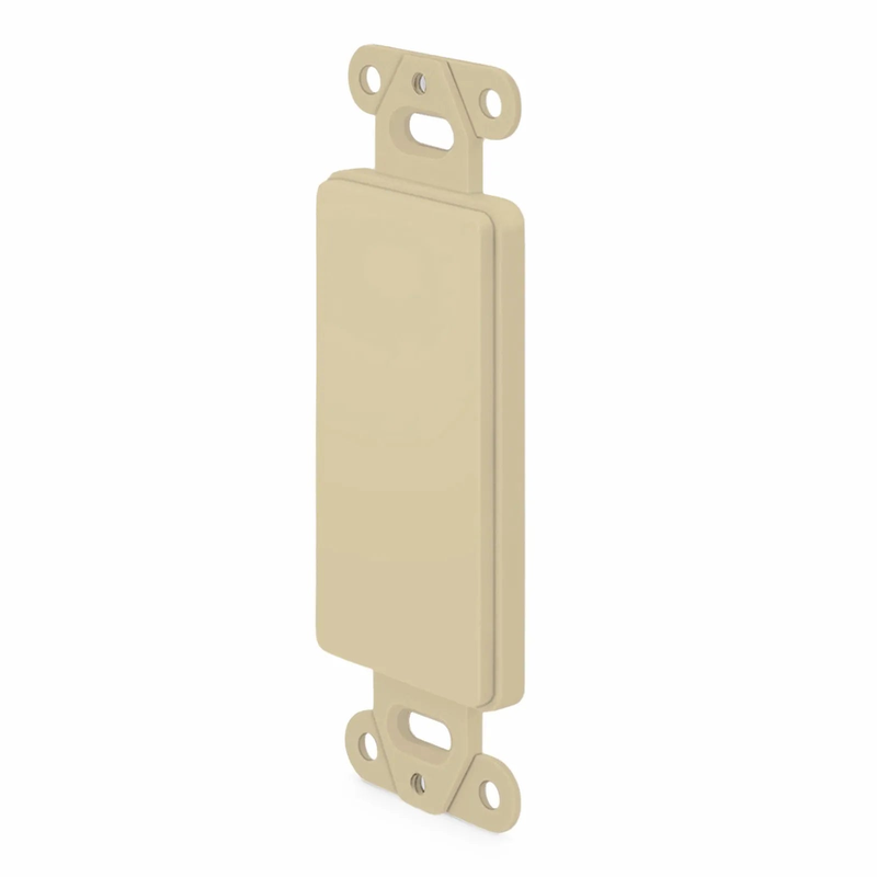 SFPS FFSystem Faceplate Frame Keystone Blank Insert, Ivory, 4.09'' x 1.4'' SFPS