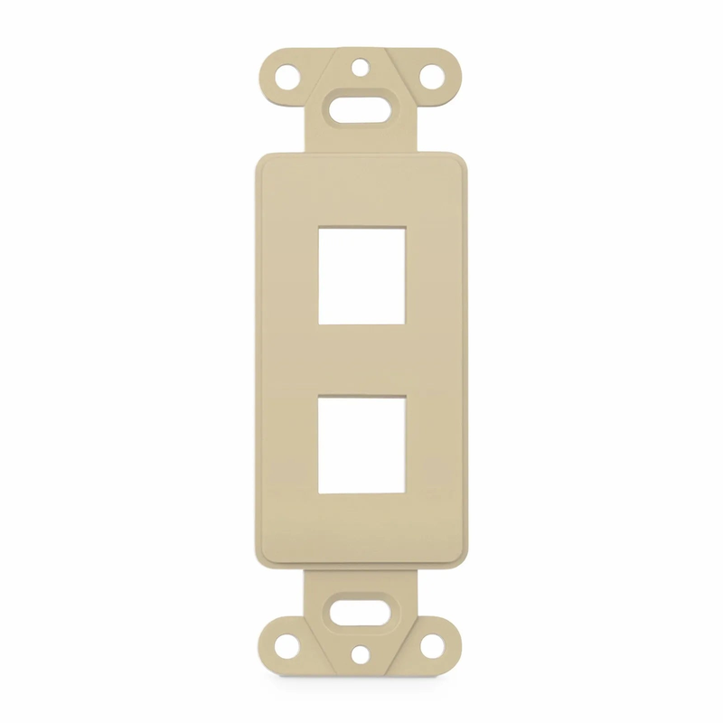 SFPS SyncEaseFFSystem Faceplate Frame Keystone Insert, 2 Ports, Ivory, 4.09'' x 1.4'' SFPS