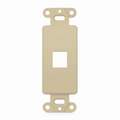 SFPS SyncEaseFFSystem Faceplate Frame Keystone Insert, 1 Ports, Ivory, 4.09'' x 1.4'' SFPS