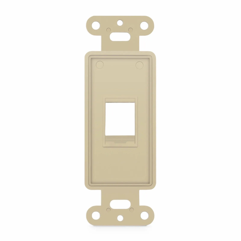 SFPS SyncEaseFFSystem Faceplate Frame Keystone Insert, 1 Ports, Ivory, 4.09'' x 1.4'' SFPS