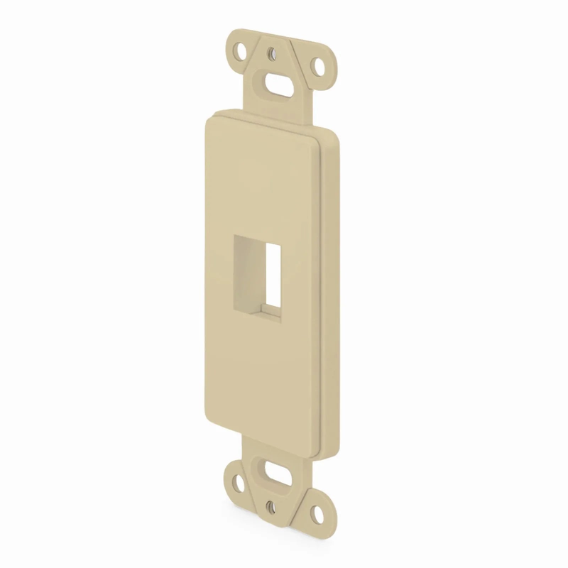 SFPS SyncEaseFFSystem Faceplate Frame Keystone Insert, 1 Ports, Ivory, 4.09'' x 1.4'' SFPS