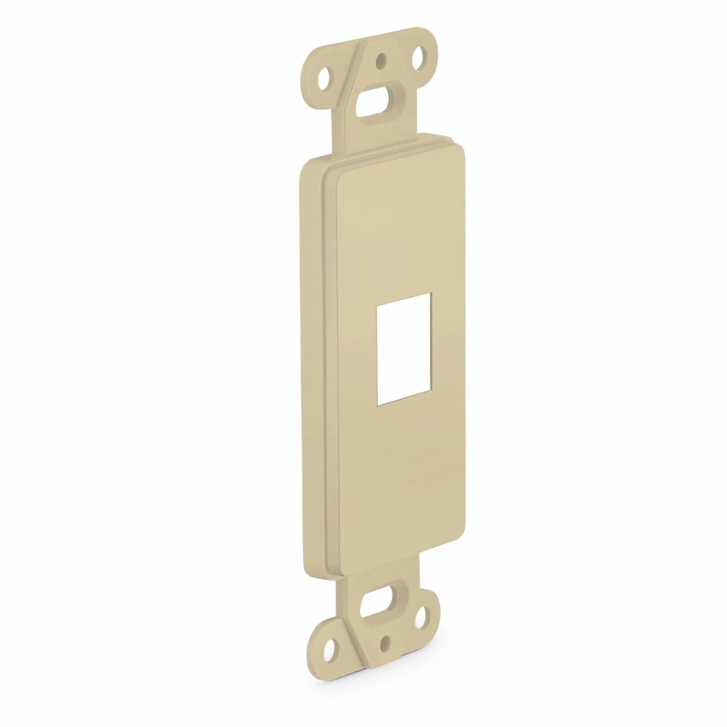 SFPS SyncEaseFFSystem Faceplate Frame Keystone Insert, 1 Ports, Ivory, 4.09'' x 1.4'' SFPS