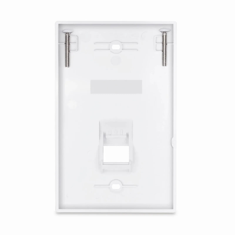 SFPS SyncEase One Port Keystone Single Gang Wall Plate, White SFPS