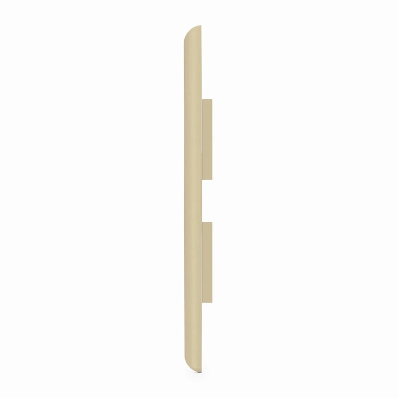 SFPS SyncEase Single Gang Four Port Keystone Faceplate, Label Pockets, Ivory SFPS
