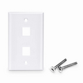 SFPS Two Ports Keystone Single Gang Wall Plate SFPS