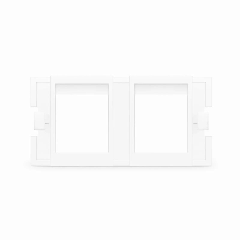 SFPS 2-Port MOS Adapter, 1 Unit High, White SFPS