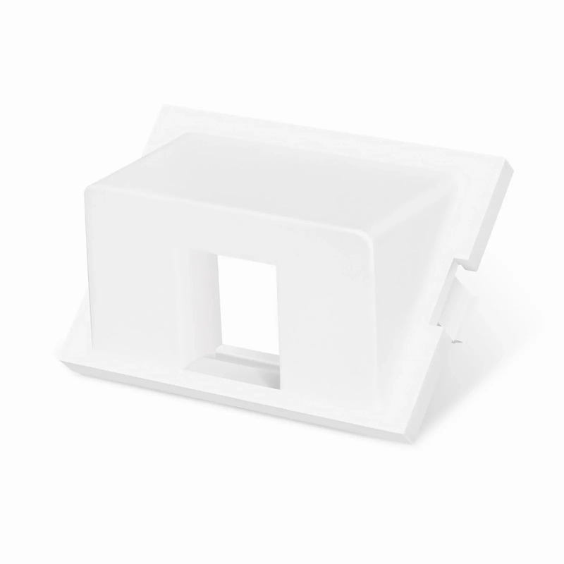 SFPS 1-Port Angled MOS Adapter, 1.5 Units High, White SFPS
