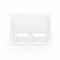SFPS 2-Port Angled MOS Adapter, 1.5 Units High, White SFPS
